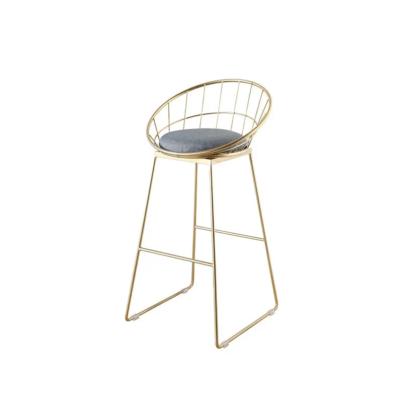 Simple bar stools, lounge chairs, milk tea shops, wrought iron bars, high chairs