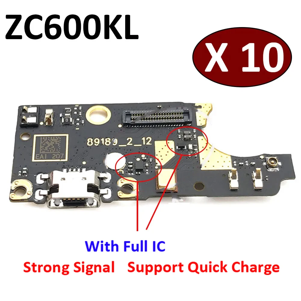 

10Pcs, New For Asus zenfone 5Q ZC600KL Dock Connector Micro USB Charger Charging Port Flex Cable Microphone Board