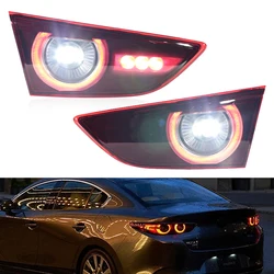 Car Rear Inside Tail Light For Mazda 3 Sedan 2019 2020 2021 LED Turn Signal Lamp Warning Brake Stop Light Car Accessories