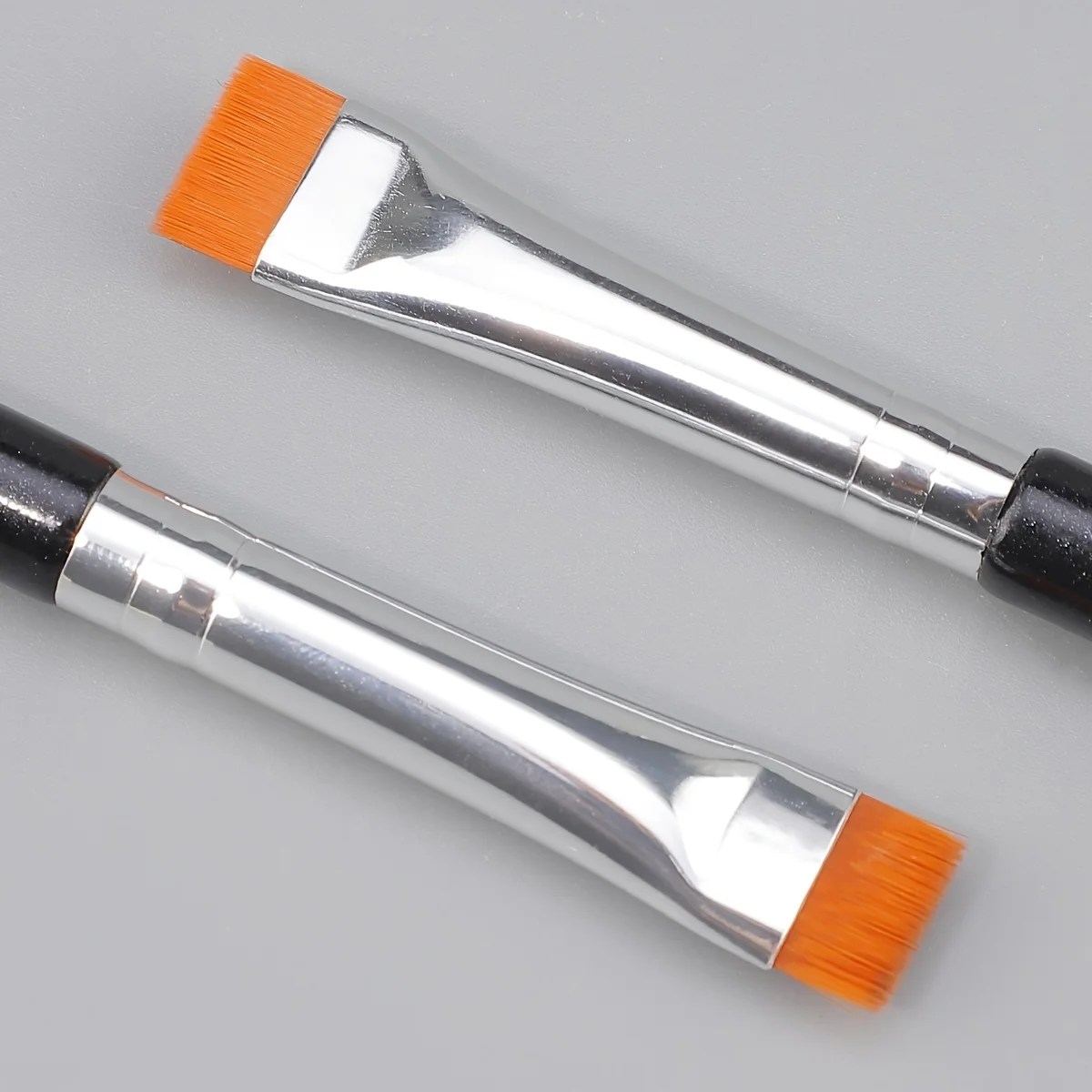 New Single Flat Head Blade Eyeliner Brush Eyebrow Brush Eye Makeup Brush Cross-border Sickling Eyelid Beauty Tool