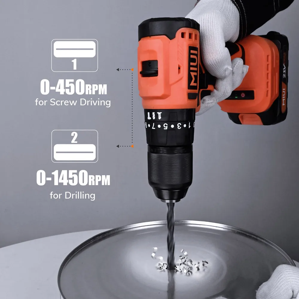 مثقاب كهربائي لاسلكي بدون فرش شنيور يعمل بالبطارية 21 فولت مثقاب يدوي لاسلكي صغير قابل لإعادة الشحن بطارية ليثيوم أيون أدوات كهربائية 13 مللي متر