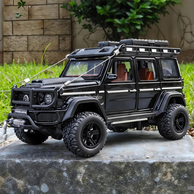 1:32 Mercedes Benz BRABUS G550 4x4 Off Road SUV Alloy Metal Diecast Model Car Library Bookcase Decorative Ornaments Collectibles