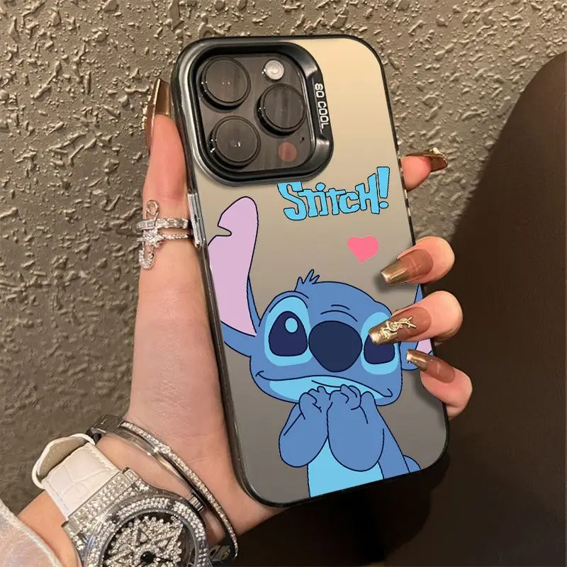 NEW Stitch Funny Cartoon Phone Case For iPhone 15 14 13 12 11 Pro Max 7 8 Plus XR XS MAX Y2K Anti Fall Lovely Case Cute