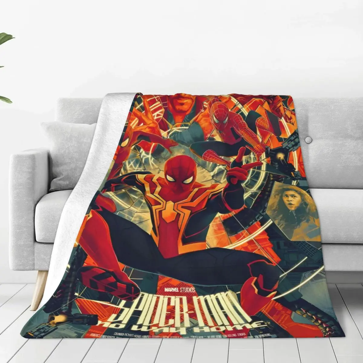 Avengers Marvel Assemble Warm Blanket Travel Office Plush Throw Blanket Funny Couch Chair Flannel Bedspread Sofa Bed Cover