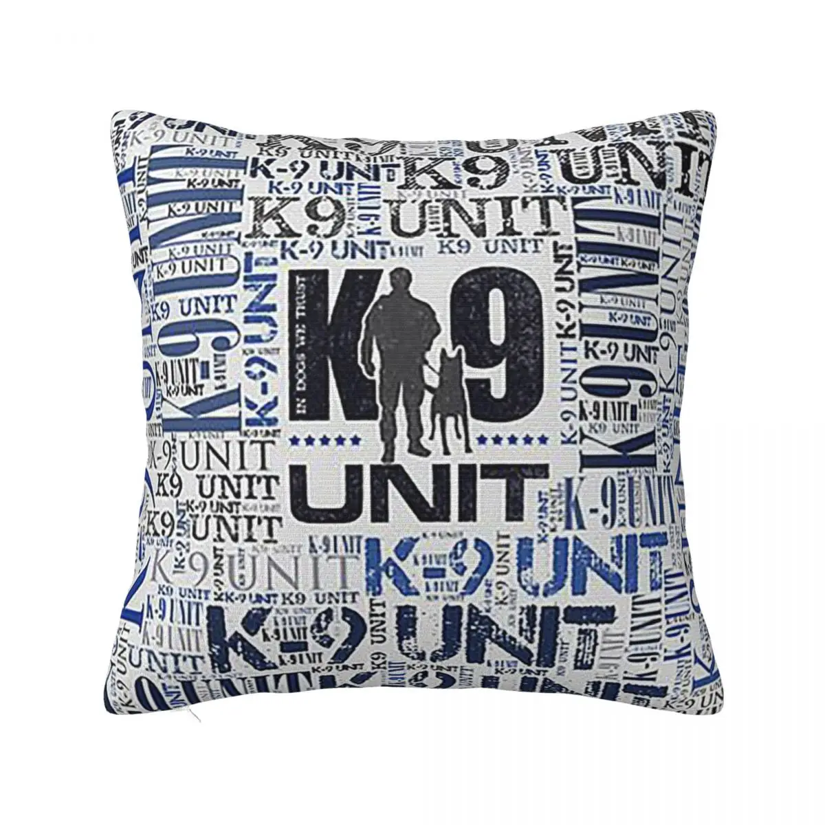 K-9 Unit Police Dog Unit Square Pillowcase Pillow Cover Cushion Decor Comfort Throw Pillow for Home Living Room