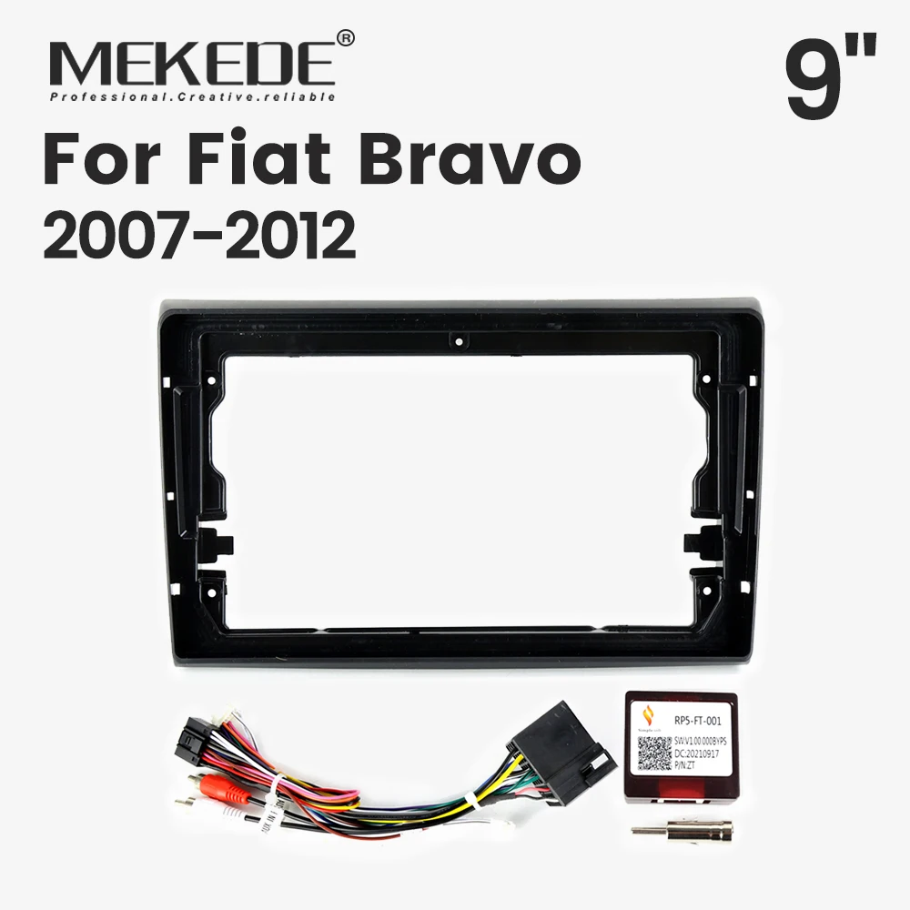 

Рамка для автомагнитолы Android, для Fiat Bravo 2007-2012, одинарная рамка для приборной панели, комплект панелей для автомагнитолы, рамка для основного блока автомагнитолы