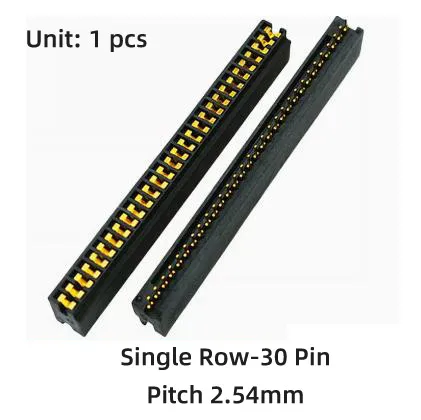 単列ICチップ付きエージングテストソケット,sip3 4 8 10 12 14 20 30ピンピッチ2.54 2.0mm