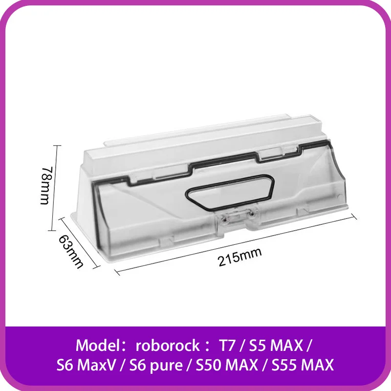 Roborock T7/ S5 MAX /S6 MaxV /S6 pure/ S50 MAX /S55 MAX robot elektrikli süpürge için Toz Kutusu/Çöp Kutusu