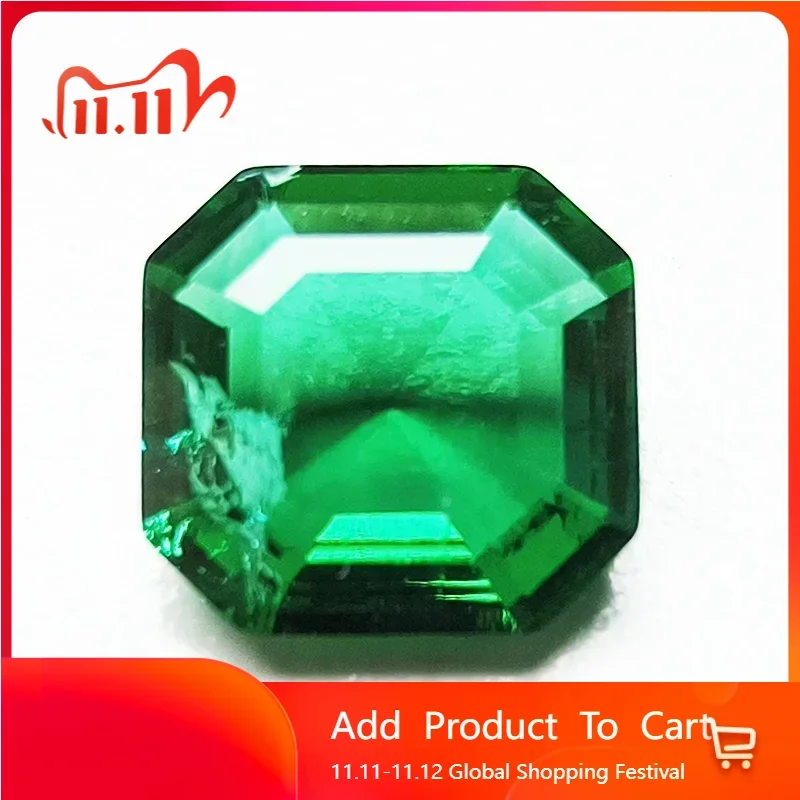 

Оптовая торговля в лаборатории, выращенный изумбианским изумрудом, резка помощи, гидротермальная ручная резка с трещинами, включения внутри выбора, сертификат AGL