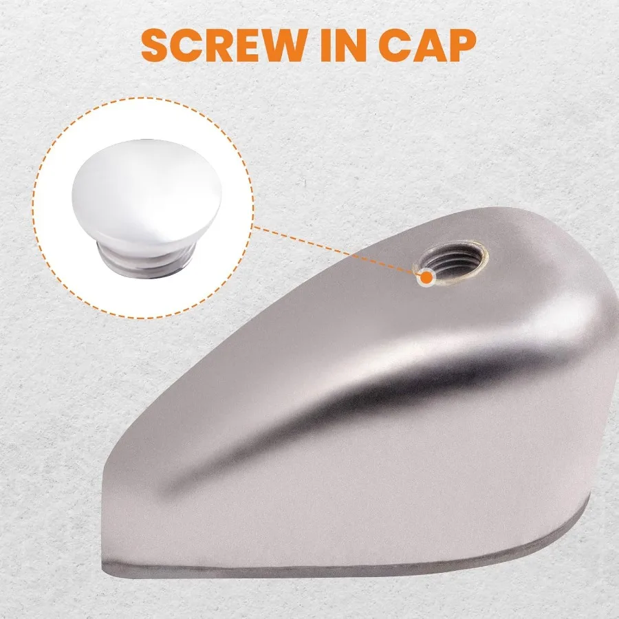 خزان الوقود الغازي سعة 3.1 جالون حامل مباشر لدراجة نارية Harley Sportster Ironhead Bobber 19551978 خزان الوقود المخصص على الطراز القديم