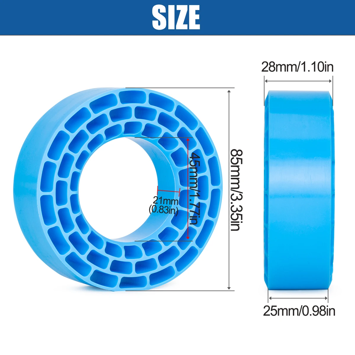 4 個 1.55 インチ防水シリコーンゴムタイヤインサートフ - Tire Insert Foam のレビューと価格