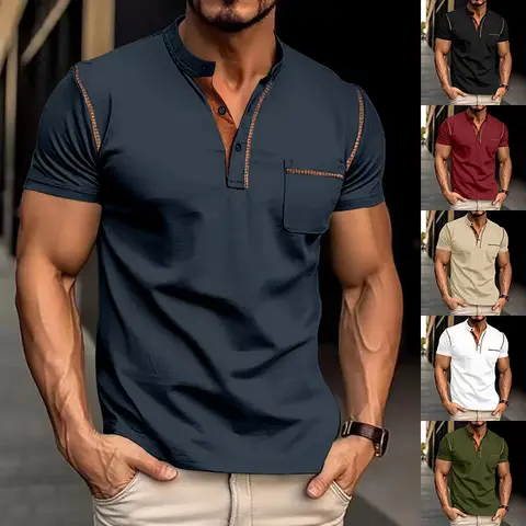 New Summer Men's Short-Sleeved Polo Shirts: Casual, Sporty and Quick-Drying Men's Tops