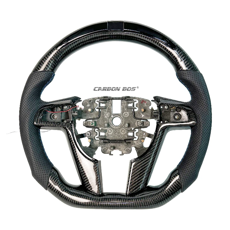 

Factory Hot Selling Customized Black Carbon Fiber LED Sports Steering Wheel for Pontiac Holden G8 VF VE Customizable DIY