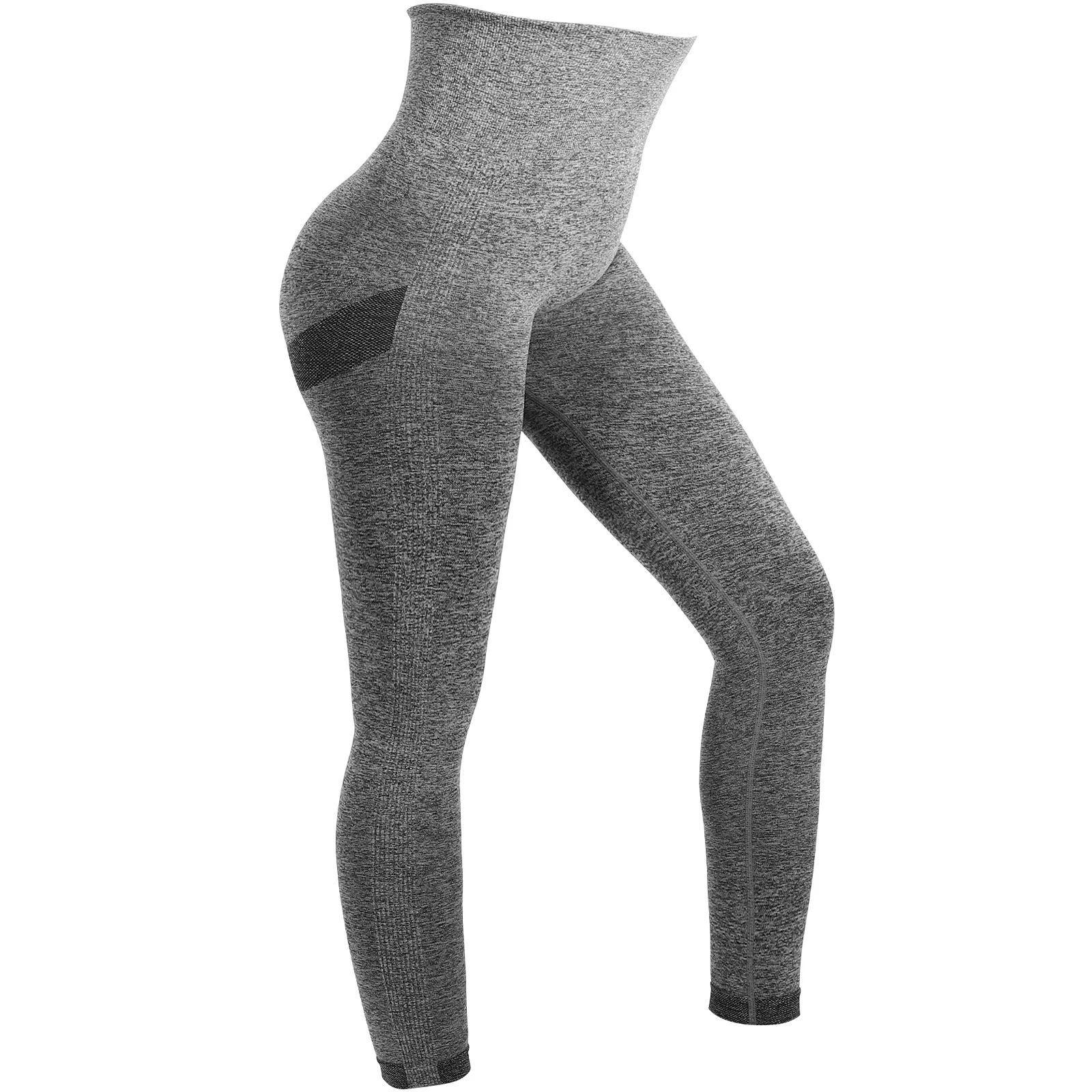 

High Waisted Yoga Pants Fitness Leggings Tight Fitting Women Workout Gym Running Sports Tights Solid Color Breathable Fabric