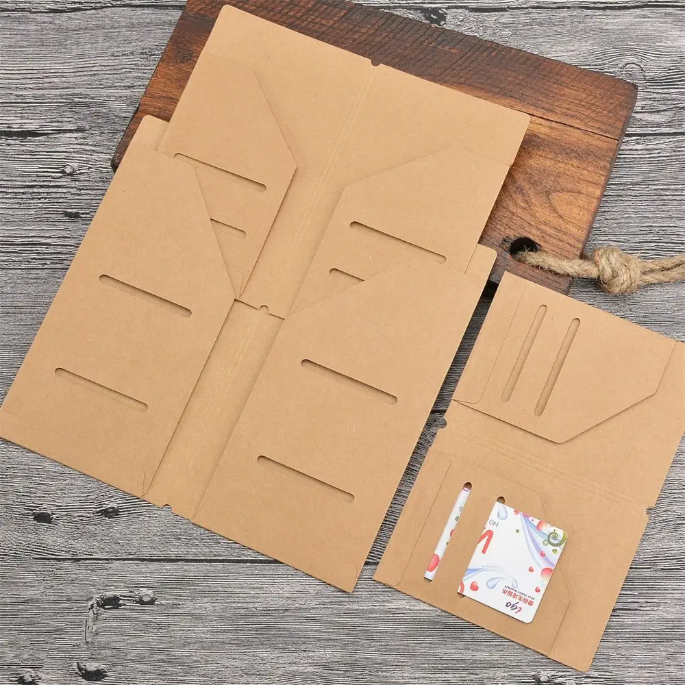 Carnet de notes en papier kraft, mallette de voyage, sac de rangement, porte-cartes, poche pour billets