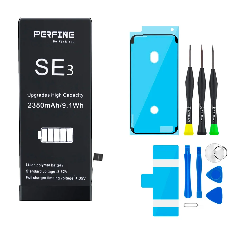 Perfine Battery for iPhone SE3, SE Third Generation 2022 version 2380mAh iPhone SE 3rd 2022 Battery A2595 A2785 with Tools Kit