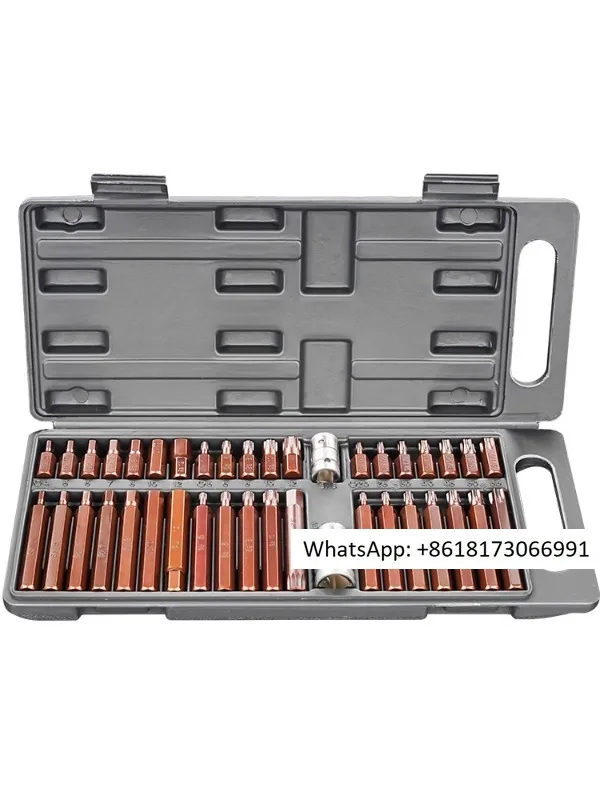 40 piece star batch set, hexagonal H twelve corner plum blossom M spline T-shaped disassembly car seat special screwdriver set