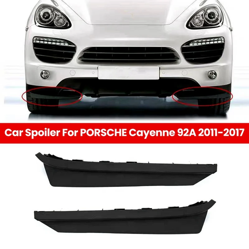 Car Spoiler Left & Right Satin Black For PORSCHE Cayenne 92A 2011-2017 95850588811 95850588701 Accessories