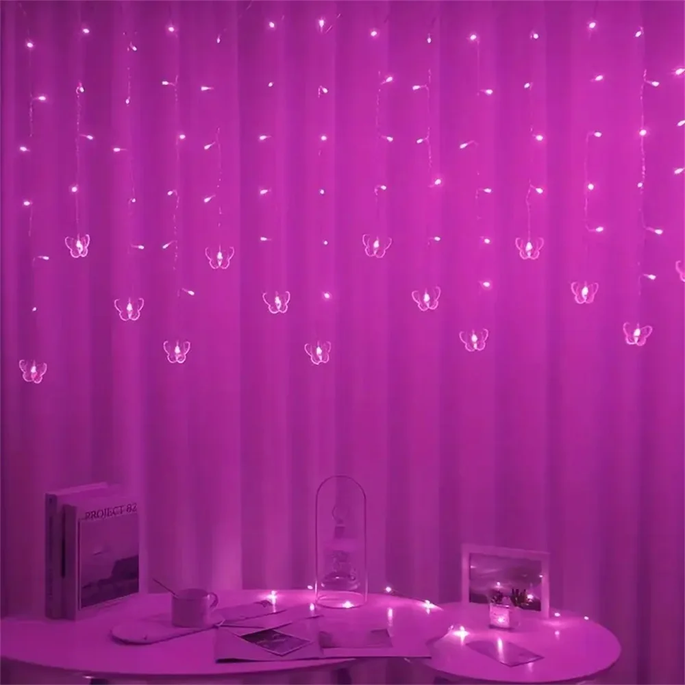 LED Butterfly String Light USB Powered Flashing Fairy Light With 8 Modes Suitable For Bedroom, Christmas, Wedding, Party, Dormit