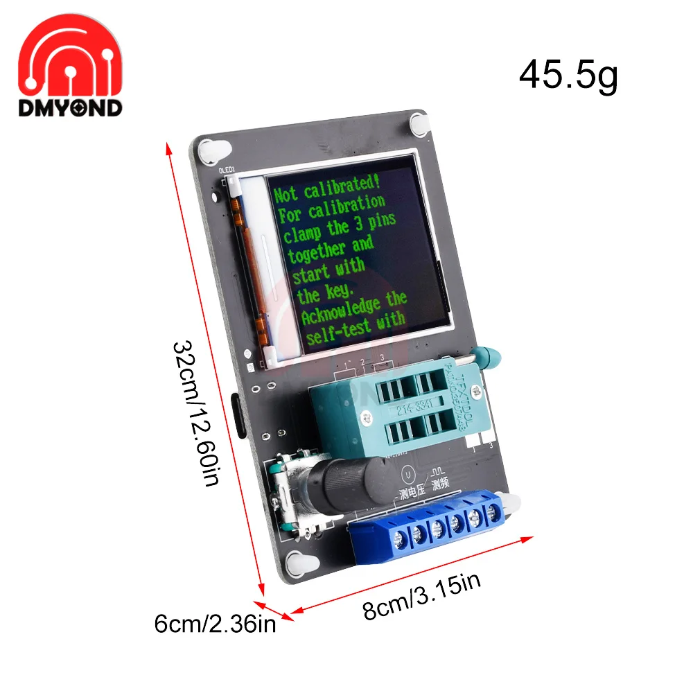 Imagem -05 - Transistor Tester Capacitância Esr Tensão Medidor de Freqüência Pwm Onda Quadrada Gerador de Sinal de Solda Gm328a