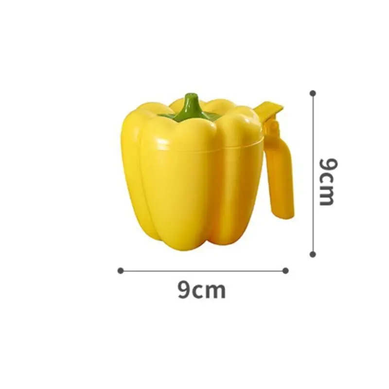 [J] Chili Shape Plastic Seasoning Box 2026 New Household 3pcs/set Handle Splicing Apothecary Jar Kitchen Salt Shaker With Scoop