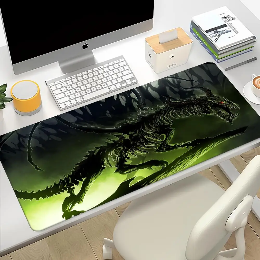 Zombie Dragon Tcg Mouse Pad Deskmat Playmat Laptop Anime Gaming Keyboard Rubber Pad on The Table Mouse Mat Pc Gamer Mousepad