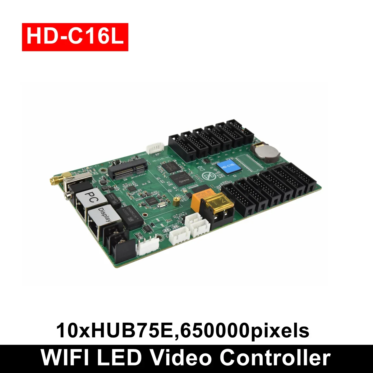 Huidu WIFI HD-C16L Asynchronization Full Color LED Video Card Replace HD-C16C