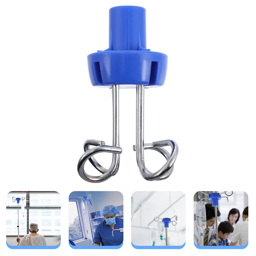 IV Pole Hook Infusion Stand Rack Part Clinic Bottle Vertical Handbags Coat Hangers Inverted Storage Hanging