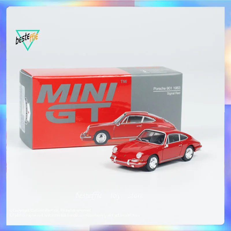 Mini Gt Modello di Auto 1/64 Porsche 901 Modello di Auto di Simulazione Modello di Auto in Lega Camera Ornamento Display Toy Boy Collezione Regalo di Compleanno