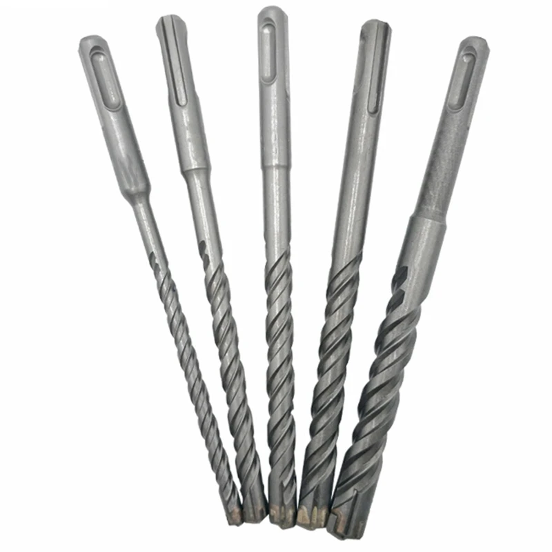 5Pcs Electric Hammer SDS Plus Drill Bit Set Cross Tips 4 Cutters 160Mm For Concrete Wall Brick Block Masonry Drilling Bits Retai