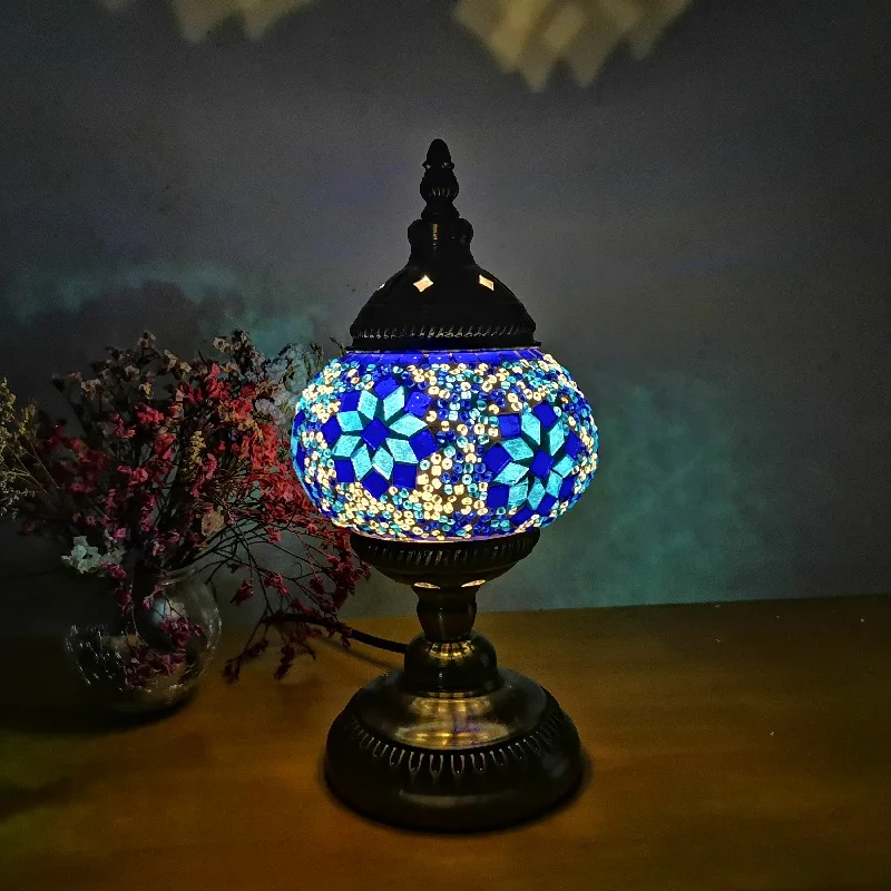 DIY turecki mozaika pakiet materiałów świetlnych Handmade lampa stołowa projekt miłośników rodzic-dziecko szkło noc Lampara prezent urodzinowy