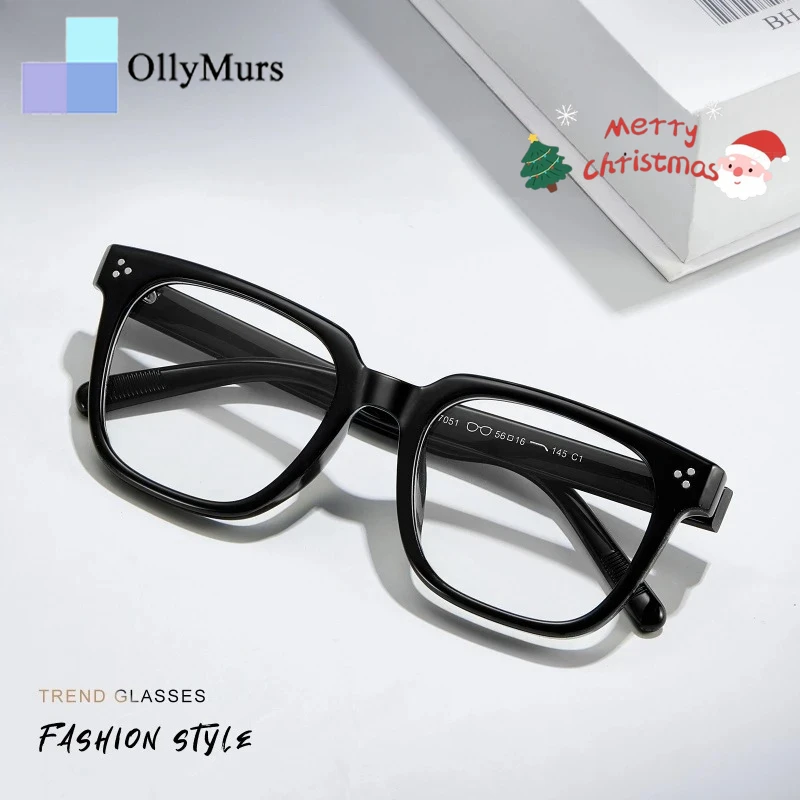 

OLLYMURS модные ультралегкие очки с широкой оправой TR90 ретро квадратные оптические очки в оправе для мужчин и женщин