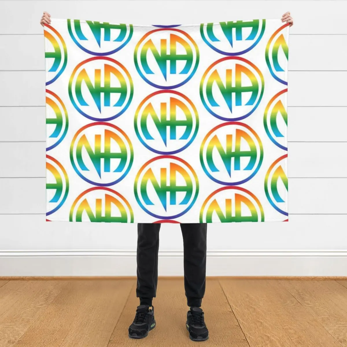 

Narcotics Clean Sober NA AA Recovery Proud Sobriety LGBT Gay Throw Blanket Sofa Quilt Decorative Sofa Retros Blankets