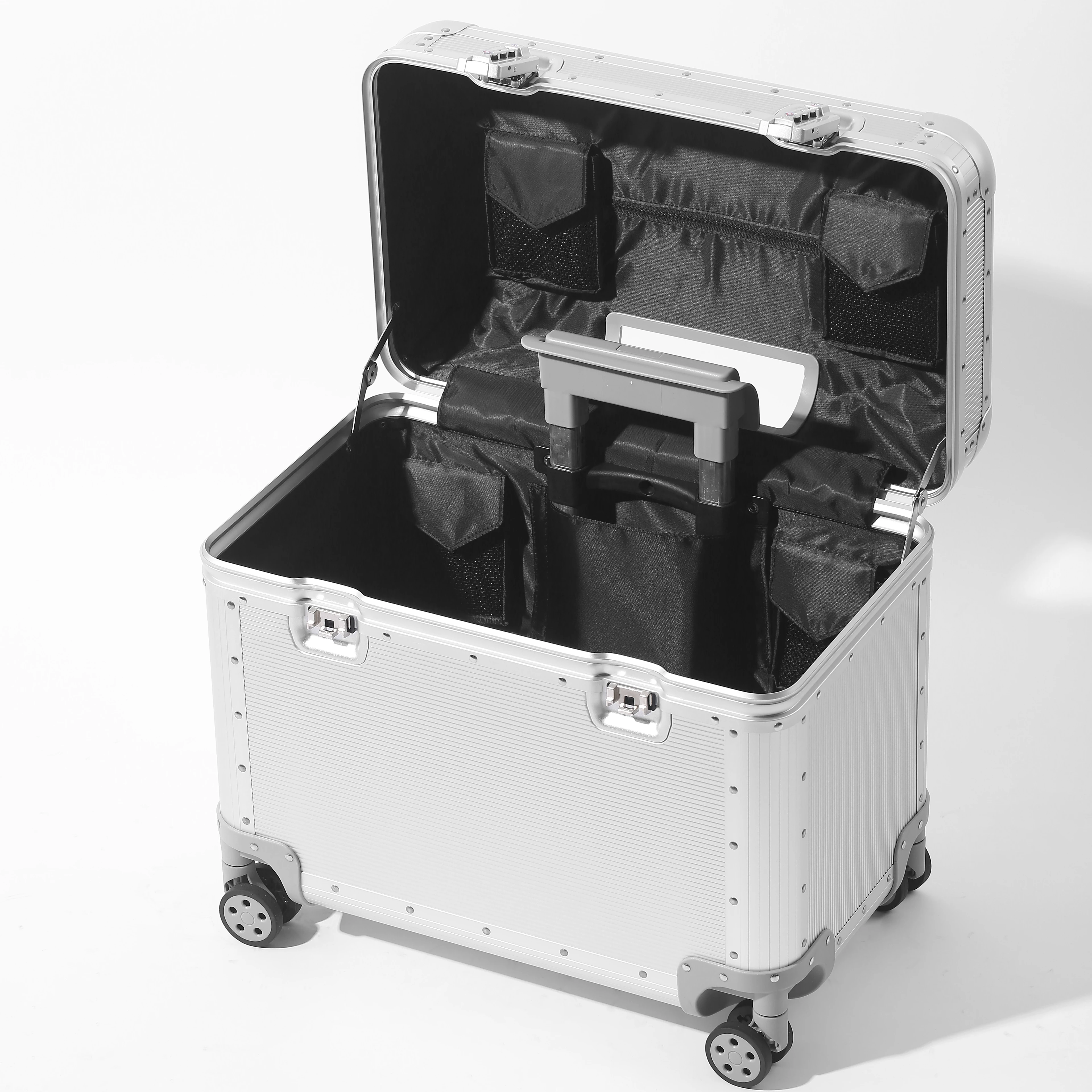 全アルミニウムマグネシウム合金製トップオープン式スーツケース - Travel Lock Tsa Approved のレビューと価格