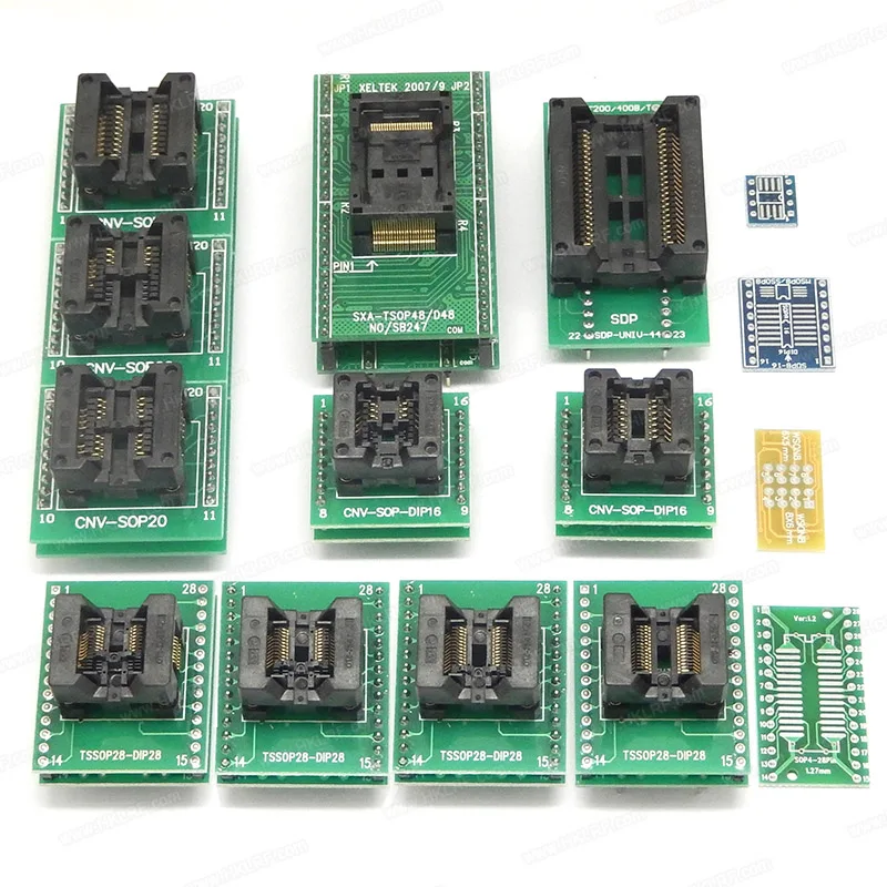 New XELTEK SuperPro 6100N Universal IC Chip Device Programmer NEWEST version with 45 Adapters ISP EDID Cable