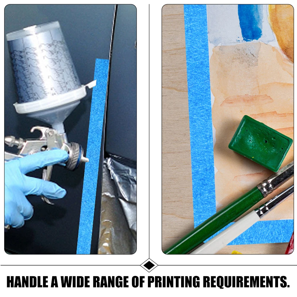 1 Roll Masking Tape For Painting Automotive Grade Painters Tape With Tear Resistance Curve-Fit Design For Diy Crafts Wall Art