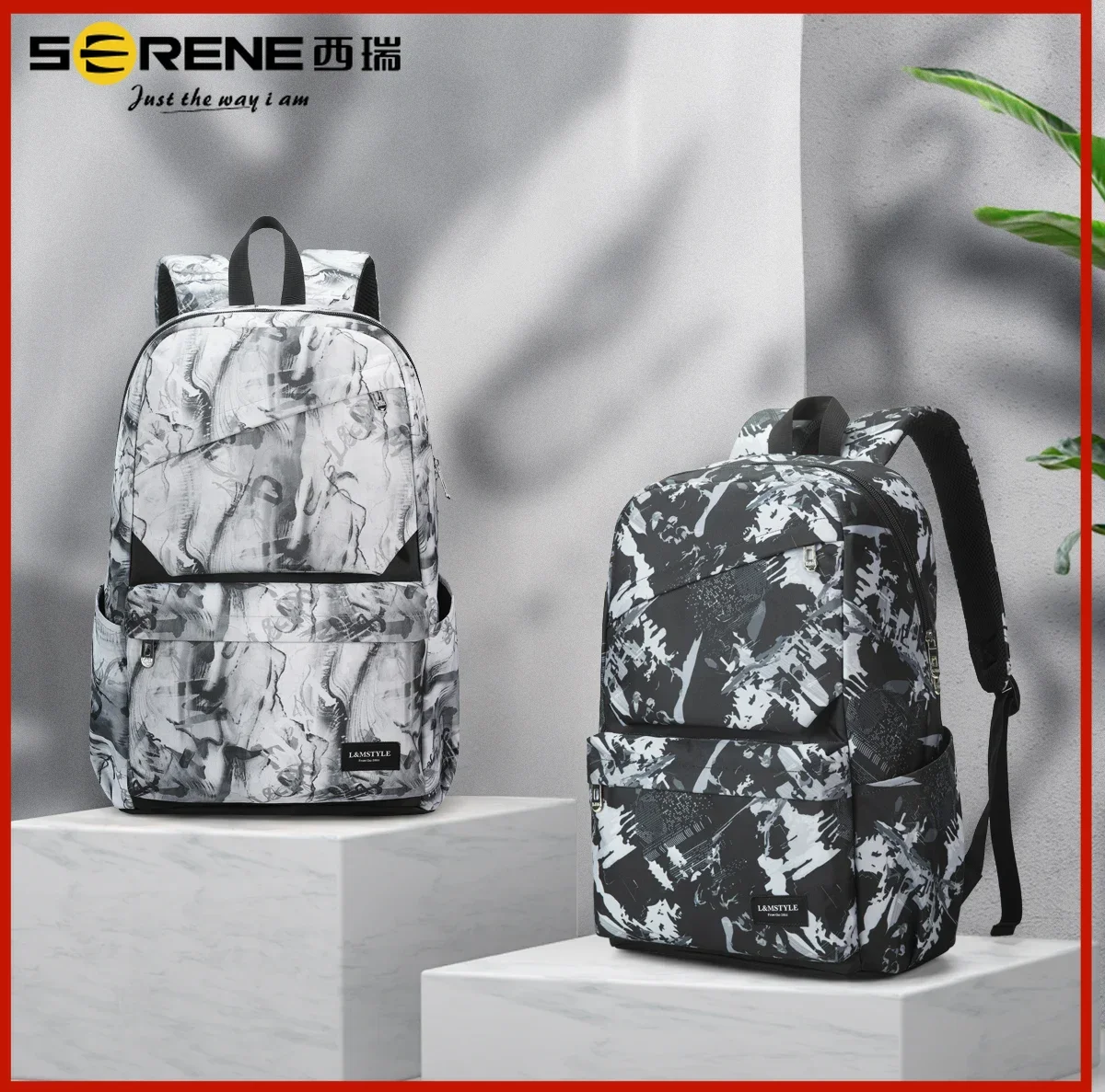 Backpack For Boys Girls Waterproof teen School Bags Kids Large capacity Bookbag Lightweight Camo Black 2024 Model