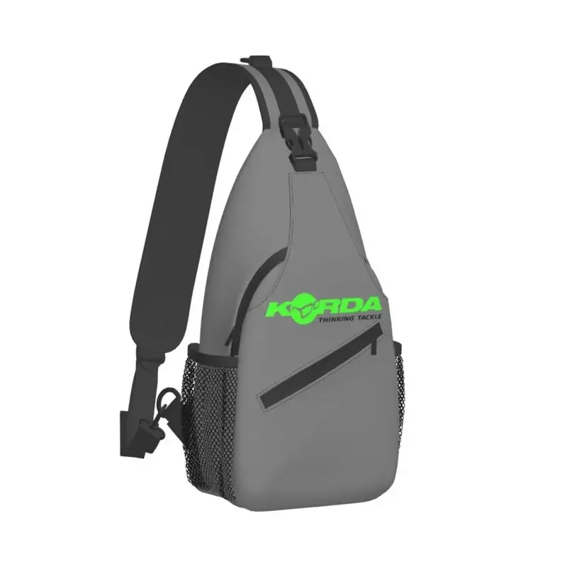 Kordas Fishing Logo Sling Chest Bag Customized Crossbody Shoulder Backpack for Men Traveling Daypack