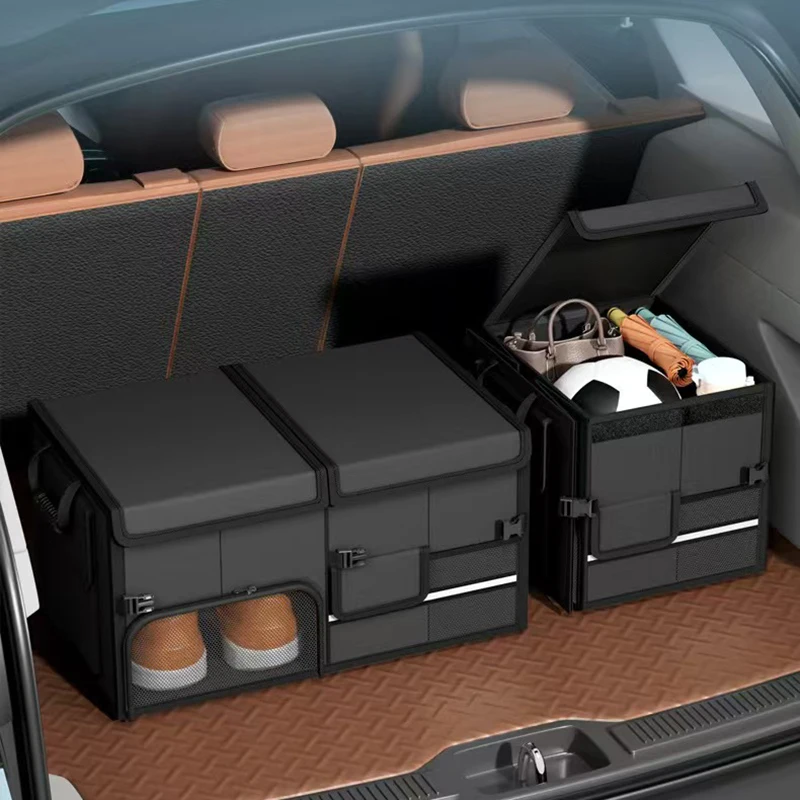 

Large Capacity Car Trunk Organizer 30L/60L Foldable Car Storage Box Waterproof Storage Bag For Fishing Camping ﻿ Universal