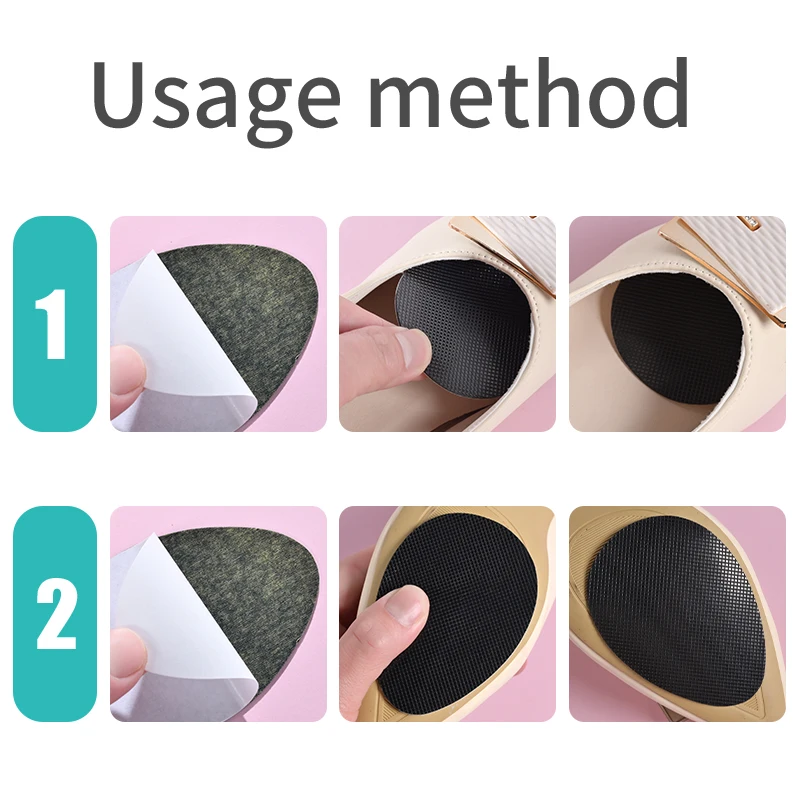 10PCS Anti-Slip Shoe Sole Stickers, Sound-Absorbing Stickers, Wear-Resistant And Customizable, Suitable For High Heels