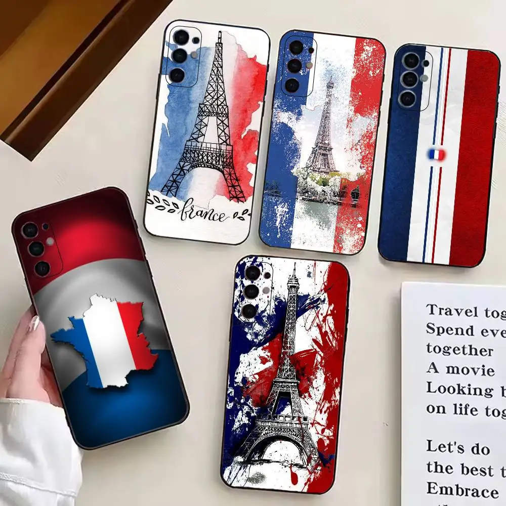 Football matches Fan F-France Flag Phone Case Black Silicone Soft For Samsung S25,S24,S21,S22,S23,S30,Ultra,S20,Plus,Fe,Lite