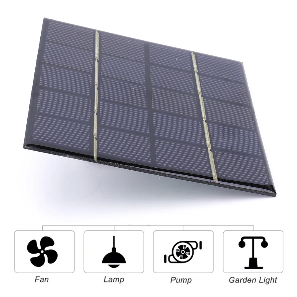 3W 5V Portable Solar Panel Photovoltaic Cells Phone Power Bank for Solar Light for 3.7V Battery 3-5V Battery/Phone Charger