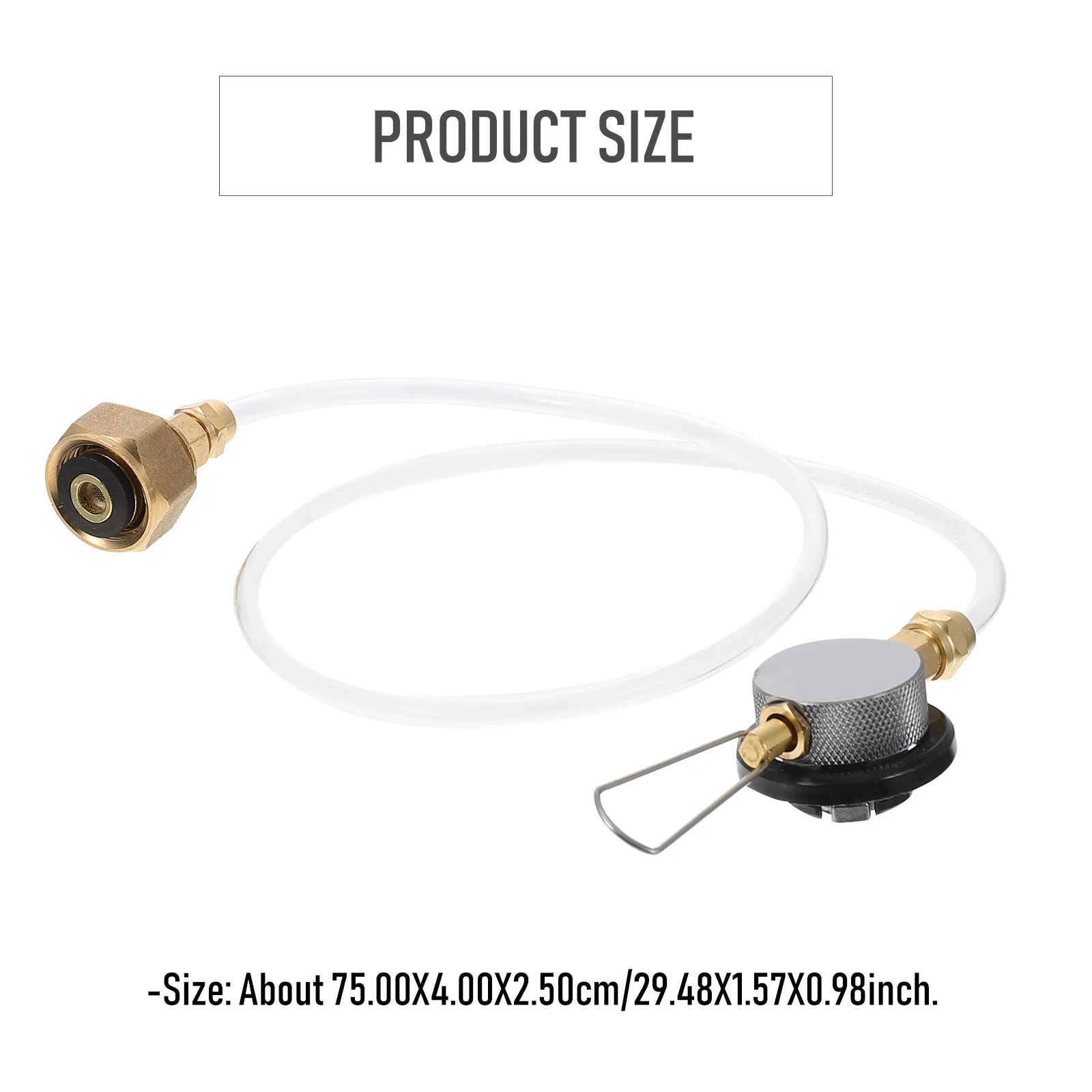 

Gas Stove Adapter Camping Inflation Valve Compact Propane Tank Connector Durable Outdoor Gas Tube Liquefied Refill Converter