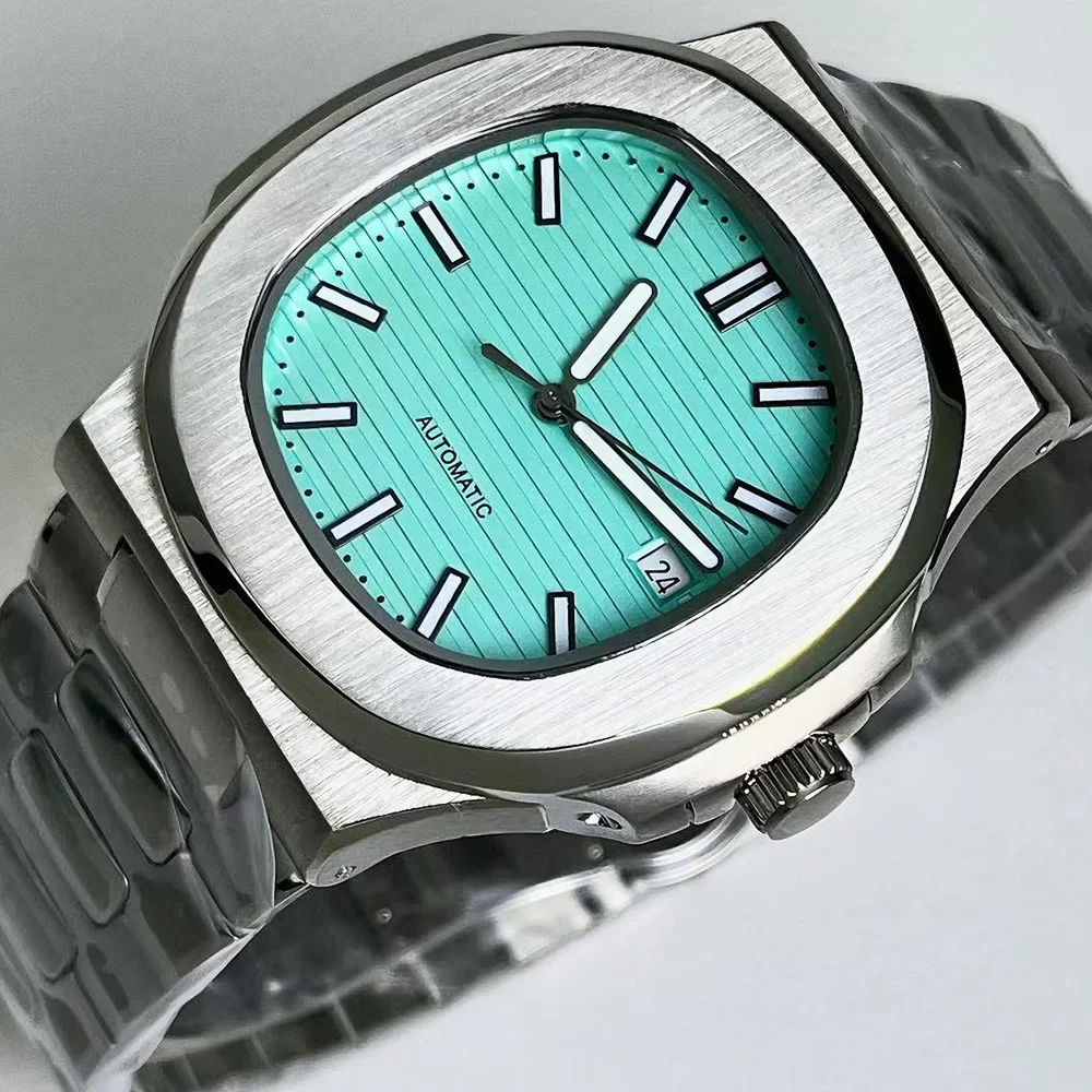 

Luxury Men's Automatic Mechanical Watch, Waterproof 904L Stainless Steel case, Date ST1612 Movement, Black Blue for women 40mm