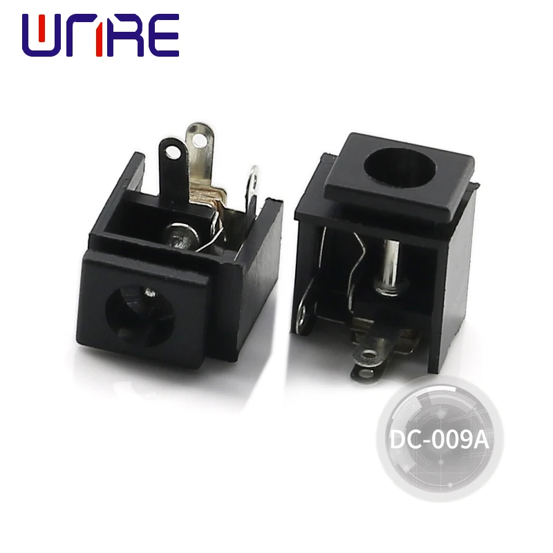 DC-009A DC Power Socket Interface Black Buckle Female Adapter Connector 5.5*2.1mm Laptop Equipment Product Charging Port
