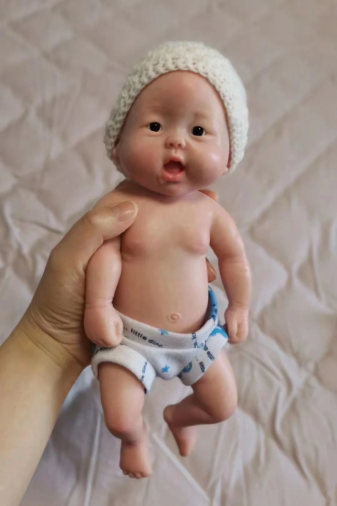 11 Inch=28 Cm Handmade Painted Bebe Newborn Full Body Soft Silicone Reborn Doll bebe reborn corpo de silicone inteiro