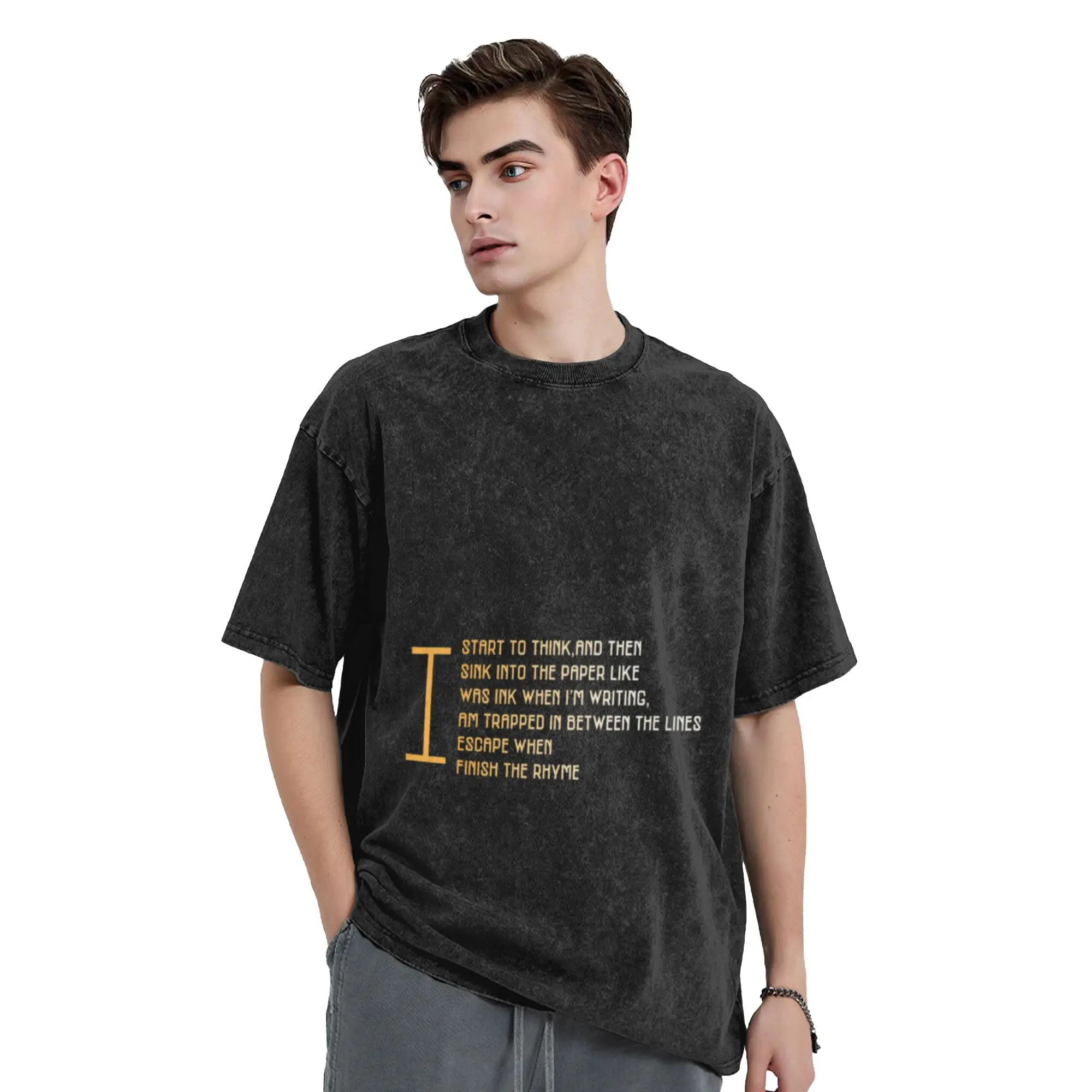 Hip Hop Music Lyrics Eric B    Rakim Unique Comfort A T-Shirt Oversized Short Sleeve Men's Women's Cotton Tees Tops