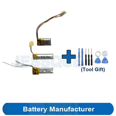 ชุดเครื่องมือของขวัญ + 90MAh 100MAh A2295 AHB481221แบตเตอรี่สำหรับ Beats PowerBeats 2 3 X Flex ไร้สาย PB2บลูทูธหูฟังแฮนด์ฟรี AKKU