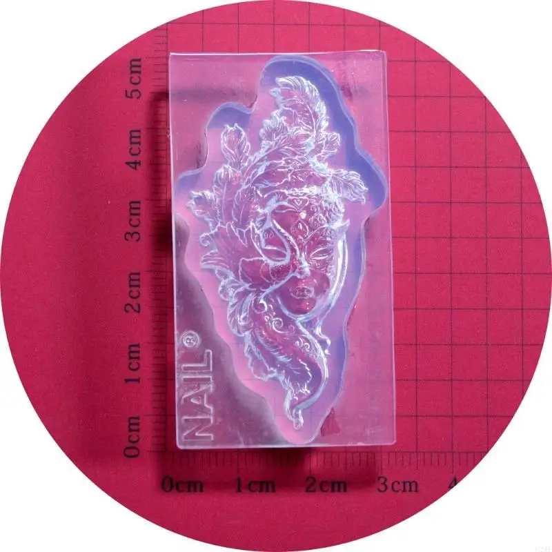 DIY مرآة آلهة الرقص فتاة سيليكون الايبوكسي العفن DIY للإبداع راقصة في قناع قلادة صياغة قالب للديكور #4