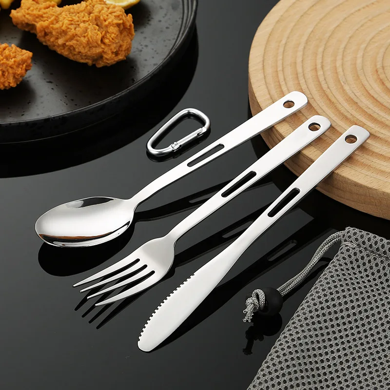 

Набор дорожной посуды, портативный обеденный набор на открытом воздухе, набор посуды для кемпинга, матовый для путешествий, домашнего использования, обеденный на открытом воздухе